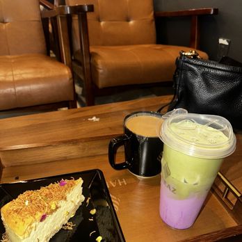 Haraz Coffee House - Kunefe cheescake, lavender cloud, haraz coffee - Coffee & Tea Near Me - Pembroke Pines, Florida