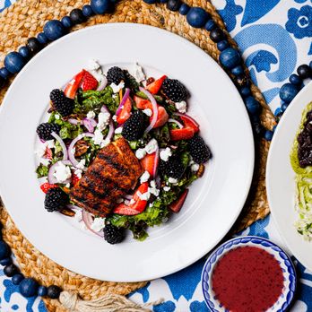 Cactus Grill - Salmon Berry Salad - Mexican Near Me - Leawood, Kansas Cactus Grill - Salmon Berry Salad - Mexican Near Me - Leawood, Kansas
