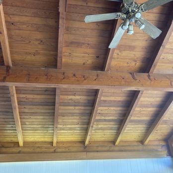 Taylorsville Rest Area Northbound - Wood ceiling. I like wood ceilings. Natural and pretty. - Rest Stops Near Me - Columbus, Indiana