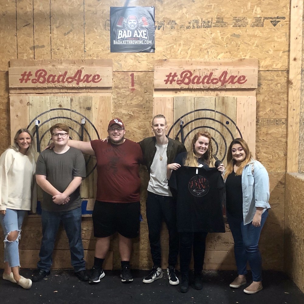 Bad Axe Throwing - Group Photo - Axe Throwing Near Me - Oklahoma City, Oklahoma
