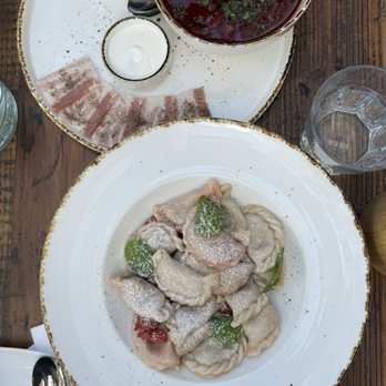 Fusion Kitchen - Varenyky with cherries - Breakfast & Brunch Near Me - Los Angeles, California Fusion Kitchen - Varenyky with cherries - Breakfast & Brunch Near Me - Los Angeles, California