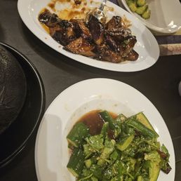 Eggplant and. Cucumber