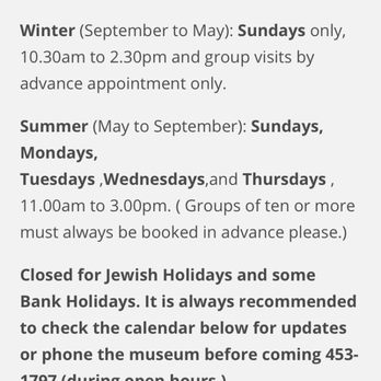 Irish Jewish Museum - Hours of operation posted on the museum's website. - Museums Near Me - Dublin, D Irish Jewish Museum - Hours of operation posted on the museum's website. - Museums Near Me - Dublin, D
