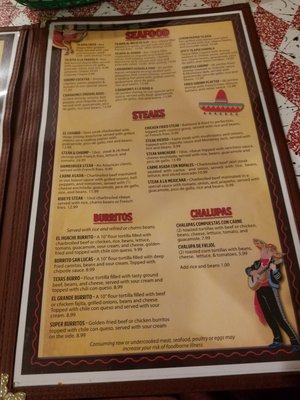 Menu photo 4 Guadalajara Mexican Restaurant Lockhart, TX