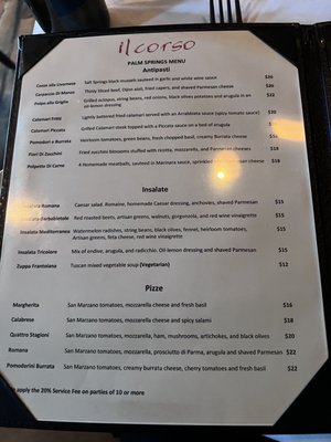 Menu photo 3 Il Corso - Palm Springs Palm Springs, CA Menu photo 3 Il Corso - Palm Springs Palm Springs, CA