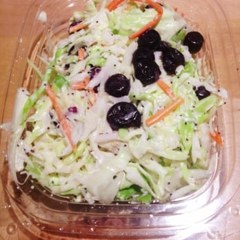 PDQ Tampa: South Tampa - Blueberry "infused " Cole Slaw   Not infused just has decent amount of BB's to average slaw - Fast Food Near Me - Tampa, Florida