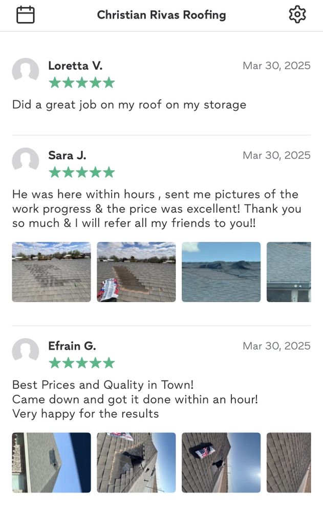 Slide of Christian Rivas Roofing