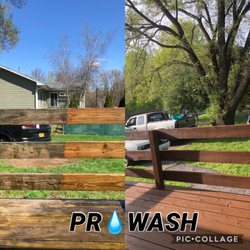 Pro Wash Power Washing - Pressure washed deck then applied chocolate chip stain to this customers deck