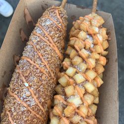 Chungchun Rice Dogs - Korean rice hot dogs - original and potato (gamsung)