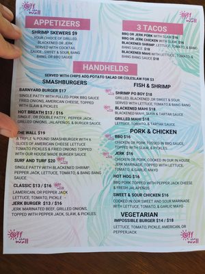 Menu photo 1 Off the Wall St Croix, VI