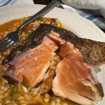 Seville Chicago - Very undercooked salmon - Spanish Near Me - Chicago, Illinois Seville Chicago - Very undercooked salmon - Spanish Near Me - Chicago, Illinois