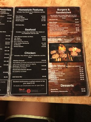 Menu photo 5 Bar-H Steakhouse Monahans, TX