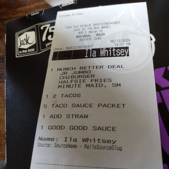 Jack in the Box - This is what I ordered. Nothing modified. - Burgers Near Me - Aberdeen, Washington