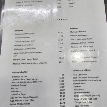 Mallorca - Menu - Bakeries Near Me - San Juan, Puerto Rico Mallorca - Menu - Bakeries Near Me - San Juan, Puerto Rico