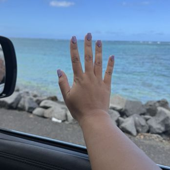 Koolau Nail Center - Lavender acrylic w/ rhinestone - Nail Salons Near Me - Kaneohe, Hawaii Koolau Nail Center - Lavender acrylic w/ rhinestone - Nail Salons Near Me - Kaneohe, Hawaii
