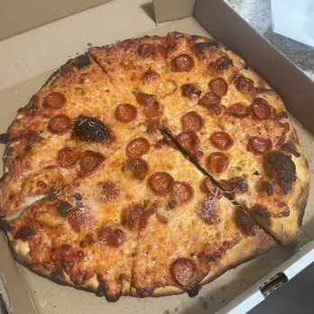 Jeff's Pizza - Pepperoni pizza well done. - Pizza Near Me - East Providence, Rhode Island