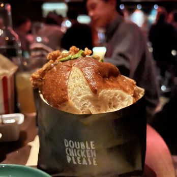 Double Chicken Please - Hot Honey Sandwich - Cocktail Bars Near Me - New York, New York Double Chicken Please - Hot Honey Sandwich - Cocktail Bars Near Me - New York, New York