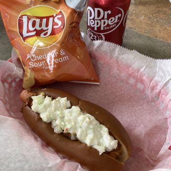 Celebrity's Hotdogs - #1 = a hotdog all the way, chips and a drink for $6!! - Hot Dogs Near Me - Asheville, North Carolina Celebrity's Hotdogs - #1 = a hotdog all the way, chips and a drink for $6!! - Hot Dogs Near Me - Asheville, North Carolina