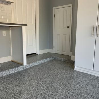 LS Concrete Coatings - a kitchen with white cabinets - Flooring Near Me - Aubrey , Texas LS Concrete Coatings - a kitchen with white cabinets - Flooring Near Me - Aubrey , Texas