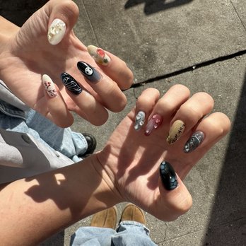 M2 Nail Lounge - gel x set with complicated design - Nail Salons Near Me - Alhambra , California
