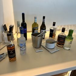 Air France Lounge - Grey Goose you self-serve! They don't do this in the US.
