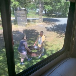 Everyone takes fire pits from each other's sites. Everyone takes fire pits from each other's sites.