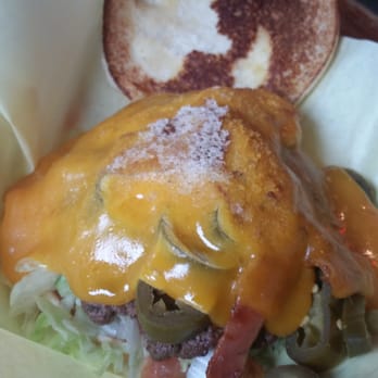 Chris Madrid's - HUGE Burger :) - Porky Burger add Jalapenos! - Burgers Near Me - San Antonio, Texas Chris Madrid's - HUGE Burger :) - Porky Burger add Jalapenos! - Burgers Near Me - San Antonio, Texas