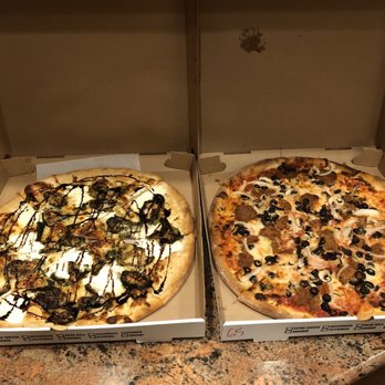 Sabatino’s - Roasted Zucchini (left) & meatball onions mushrooms with olives - Pizza Near Me - Maplewood, New Jersey Sabatino’s - Roasted Zucchini (left) & meatball onions mushrooms with olives - Pizza Near Me - Maplewood, New Jersey