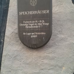 Speicherhäuser - Infotafel