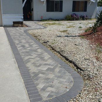 VG Masonry - Full view of finished walkway. - Masonry/Concrete Near Me