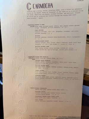 Menu photo 1 Carmocha Indian Wells, CA