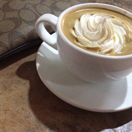 Capuccino with almond milk Capuccino with almond milk
