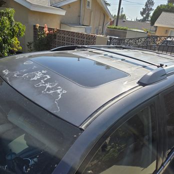 Lux Auto Body Shop  - This is a photo of the roof of my wife's 2013 Toyota Highlander before Omar and the team painted it. - Body Shops Near Me - Azusa, California