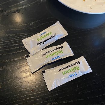 Brasserie 23 - Mayo packets with a $15 burger - French Near Me - Granger, Indiana