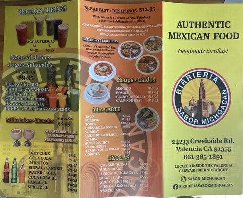 Menu photo 1 Birrieria Sabor Michoacan Valencia, CA Menu photo 1 Birrieria Sabor Michoacan Valencia, CA