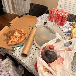Marco's Pizza - 8 slices large not requested and the expired drink.