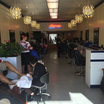 American Salon - American Beauty Salon with the sign lit up. - Hair Salons Near Me - San Francisco, California American Salon - American Beauty Salon with the sign lit up. - Hair Salons Near Me - San Francisco, California