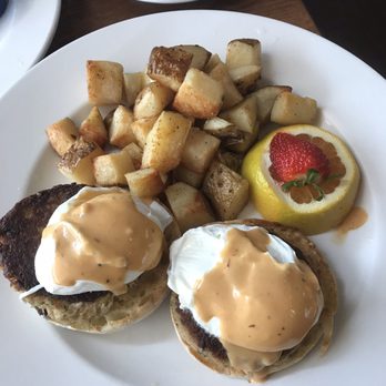 Cafe Jolie - Crab Cake Benedict Breakfast ($14.50) - Breakfast & Brunch Near Me - Alameda, California Cafe Jolie - Crab Cake Benedict Breakfast ($14.50) - Breakfast & Brunch Near Me - Alameda, California