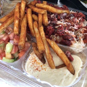 The Kabul - Chicken Schwarma platter - Mediterranean Near Me - Baltimore, Maryland