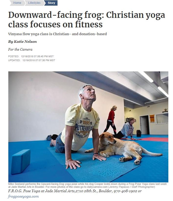 Frog Pose Yoga Logo