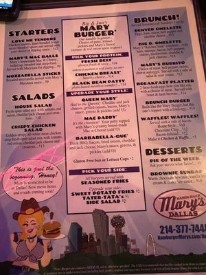Menu photo 8 Hamburger Marys Dallas, TX