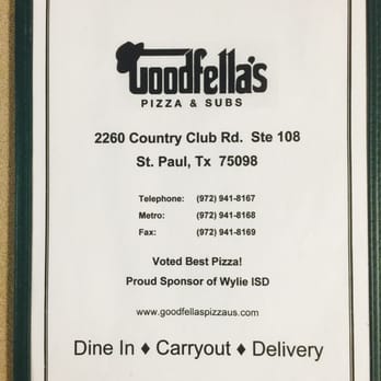Goodfella's Pizza - Pizza Near Me - Wylie, Texas
