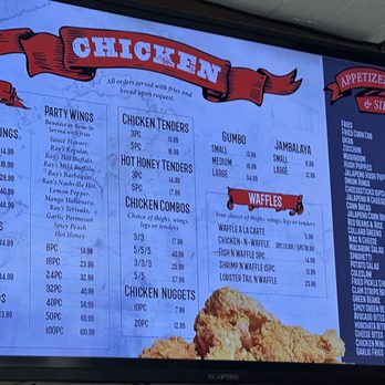Ray's Chicken & Fish - The updated menu with the price - Seafood Near Me - Sacramento, California
