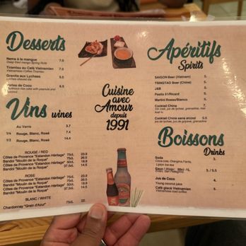 Restaurant China Town - The menu (drink portion) - Restaurants Near Me - Nice, 06