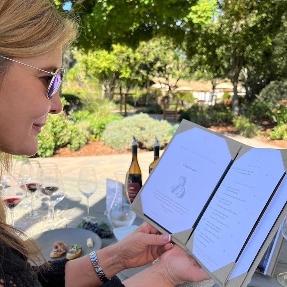 Duckhorn Vineyards - KK enjoying every moment of the tasting. - Wineries Near Me - Saint Helena, California Duckhorn Vineyards - KK enjoying every moment of the tasting. - Wineries Near Me - Saint Helena, California