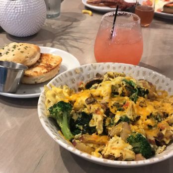 SweetDiner - The veg scramble with a chive biscuit and playful Paloma - Diners Near Me - Milwaukee, Wisconsin SweetDiner - The veg scramble with a chive biscuit and playful Paloma - Diners Near Me - Milwaukee, Wisconsin