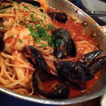 The Daily Catch - Scallops and muscles in Deavolo sauce! - Italian Near Me - Boston, Massachusetts