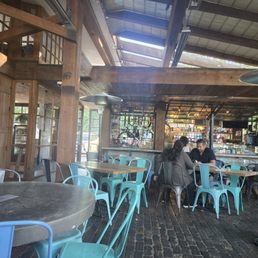 The comfy outdoor seating. The store to the left of the bikes is 10 Speed. The comfy outdoor seating. The store to the left of the bikes is 10 Speed.