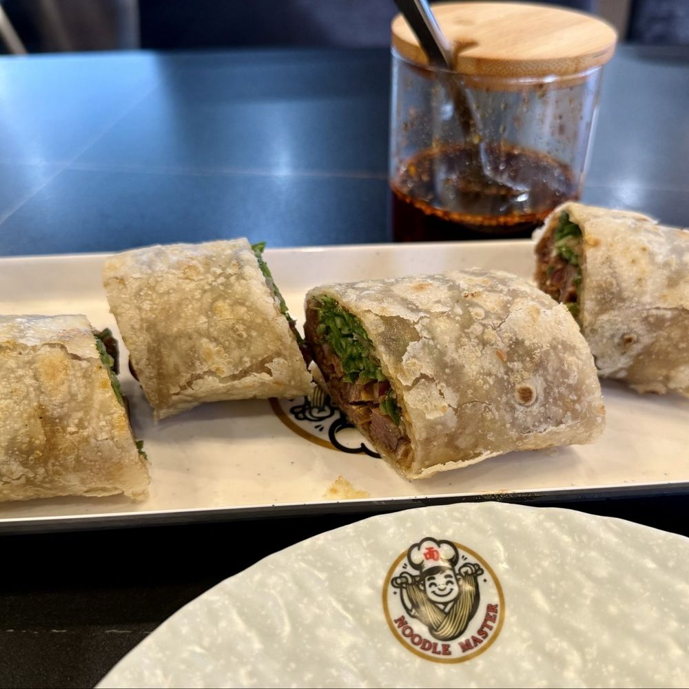 Noodle Master - Beef roll, spicy option. - Noodles Near Me - Las Vegas, Nevada Noodle Master - Beef roll, spicy option. - Noodles Near Me - Las Vegas, Nevada