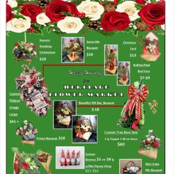 Heritage Floral Market - Winter holiday floral ad for winter 2024